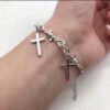 CROSS BARBED WIRED BRACELETS - Image 4