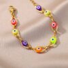 Rainbow Color Segmented Bracelet  Pride Bracelet Fashion  Wristband - Image 8