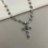 VINTAGE CROSS PENDANT (kpop punk chain) - Image 5