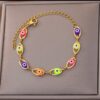 Rainbow Color Segmented Bracelet  Pride Bracelet Fashion  Wristband - Image 2