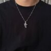 EXQUISITE DOUBLE CROSS NECKLACE - Image 2